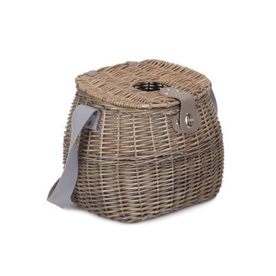 Red Hamper H152 Wicker Antique Wash Fishing Creel from B&Q