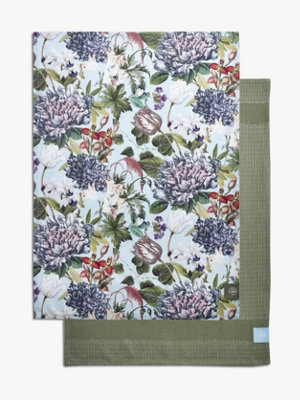 Royal Botanic Gardens Kew Kew Bee Floral 2 Pack Tea Towels from B&Q