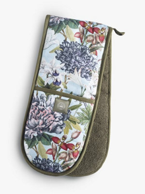 Royal Botanic Gardens Kew Kew Bee Floral Double Oven Glove from B&Q