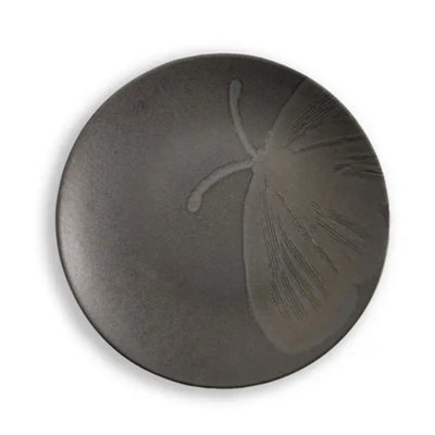 Pure Table Top Kew Gardens Living Jewels Set Of 4 Stoneware Side Plates 21CmBlack from B&Q
