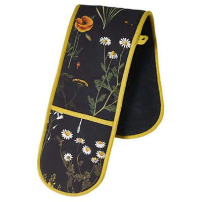 Pure Table Top Kew Gardens Wild Bloom Cotton Double Oven Glove 90Cm X 19Cm from B&Q