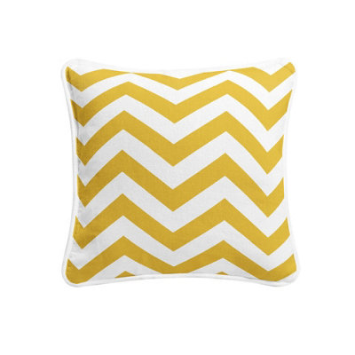 ARLinens Chevron Cushion Covers 100% Cotton Geometric Desin Zigzag Style Cushion Cases In 18X18" Pack Of 2 from B&Q