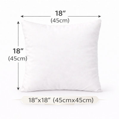 ARLinens Cushion Pad Hollowfiber Inner Insert Scatter Filler Deep Filled Plum Cushion from B&Q