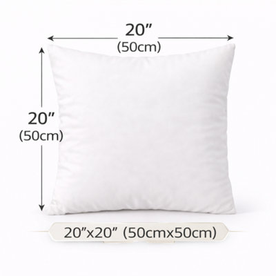 ARLinens Cushion Pad Hollowfiber Inner Insert Scatter Filler Deep Filled Plum Cushion from B&Q