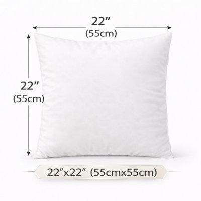 ARLinens Cushion Pad Hollowfiber Inner Insert Scatter Filler Deep Filled Plum Cushion from B&Q