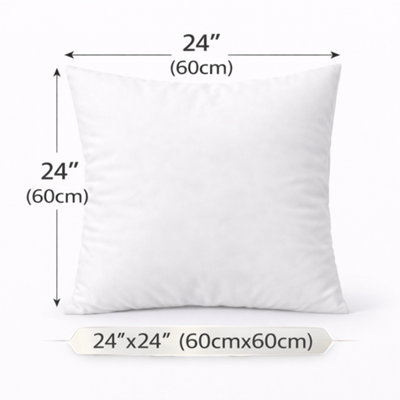 ARLinens Cushion Pad Hollowfiber Inner Insert Scatter Filler Deep Filled Plum Cushion from B&Q