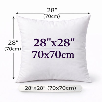 ARLinens Cushion Pad Hollowfiber Inner Insert Scatter Filler Deep Filled Plum Cushion from B&Q