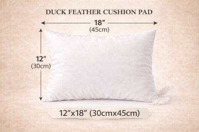 ARLinens Duck Feather & Down Cushion Pads Inner Insert Scatter Fillers Hotel Quality Deep Filled Cushion from B&Q