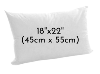 ARLinens Oblong Cushion Pads Rectangular Shape Cushion Insert Hollowfiber Filled Inner Fillers Extra Filled Cushion (18"x22") from B&Q