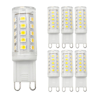 B&Q -  G9 Led Bulbs 5W 500Lm Warm White 3000K Non-Dimmable  ,40,50W Halogen Equivalent Energy-Saving Capsule Lights