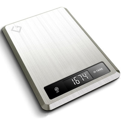 Mass Dynamic Digital Kitchen Scale 5Kg/11Lb Food Weighing Scale With Backlit Lcd Display, Tare Function & Gram Measurement 1G B&Q
