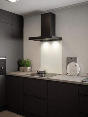 B&Q - Matt White Glass Kitchen Self Adhesive  600 X 750mm