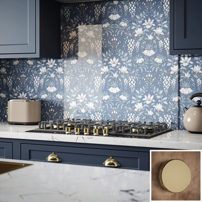 Laura Ashley Clear Glass Splashback(H)750mm (W)900mm (T)6mm from B&Q