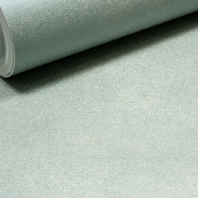 Sophie Laurence Plain Duck Egg Wallpaper Shimmer Smooth Finish Thick Free Match from B&Q