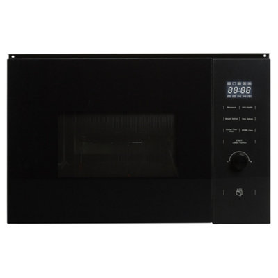 Cookology 900W Built-In Microwave With Grill 25L Integrated DesignTcm25Bgl Black from B&Q