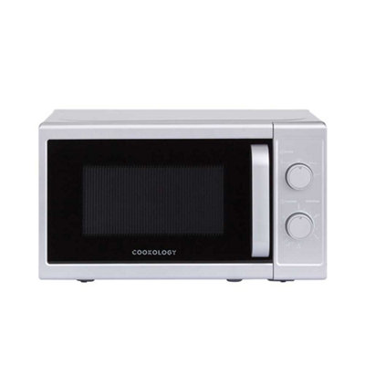 Cookology 800W Microwave 20L Manual Control FreestandingCmafs20Lsl Silver from B&Q