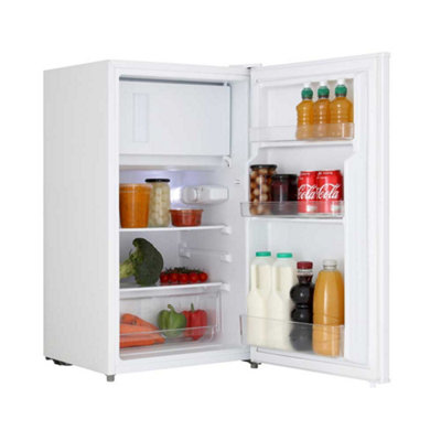 Cookology 80L Freestanding Under Counter Fridge With Ice BoxSilver from B&Q