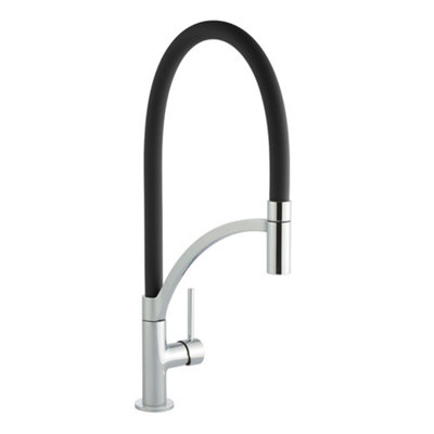 Cookology Giglio Pull-Out Single Lever Kitchen Tap - Chrome Black - Pull-Out Spout - High-Arched Design - Water-Saving Mixer - Image 3