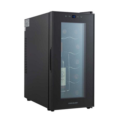 B&Q -  Cwte10Bk 10 Bottle Thermo Electric Wine CoolerBlackCountertopDigital Temp ControlLow NoiseNo Vibration
