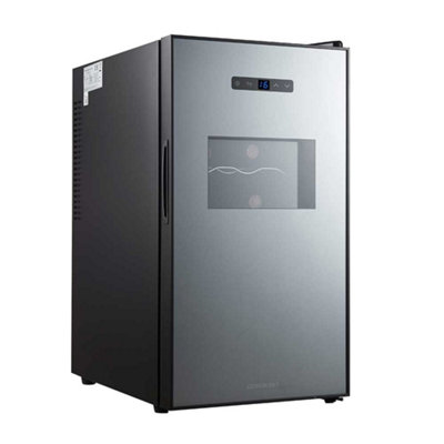 B&Q -  Cwte18Bk 18 Bottle Thermo Electric Wine CoolerBlackCountertopDigital Temp ControlLow Noise