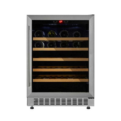 B&Q -  Cwc600Ss 60Cm Wine CoolerStainless Steel54 Bottles135LDigital Temp ControlReversible Door