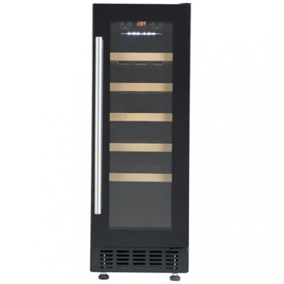 B&Q -  Cwc301Bk 30Cm Wine CoolerBlack20 Bottles60LDigital Temp Control5 ShelvesReversible Door