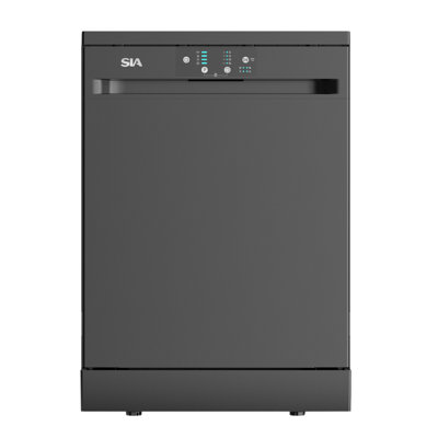 Sia 60Cm Freestanding Dishwasher14 Place SettingsBlackSfsd604Bl from B&Q