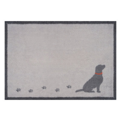 Kleen-Tex Turtle Mat Design Walkies Grey 60X85 from B&Q