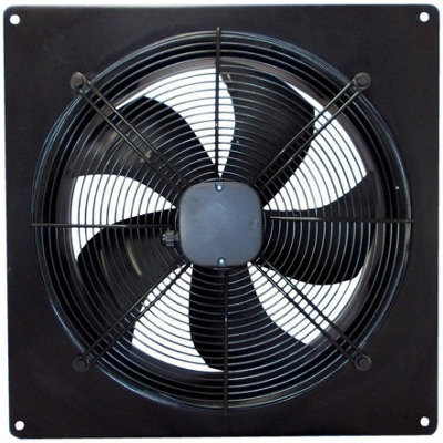 Airtech-Uk Industrial Axial Commercial Extractor Fan Ventilator Exhaust Fan 450mm/ 18 Inches 4 Pole Heavy Duty Powerful Low Noise from B&Q