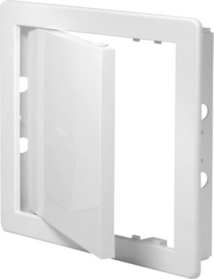 Airtech-Uk Access Panel White Inspection Hatch Plastic Revision Door 300 mm X 400 mm from B&Q