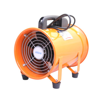 Airtech-Uk Portable Blower 8" Commercial Ventilation Axial Metal Exhaust Blower Fan Industrial Extractor Workshop Fan 8" from B&Q