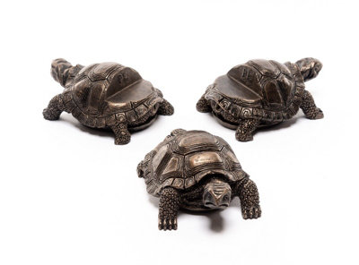 Jardinopia Tortoise Plant Pot Feet - Set Of 3 - L8.5 X W6 X H5 Cm