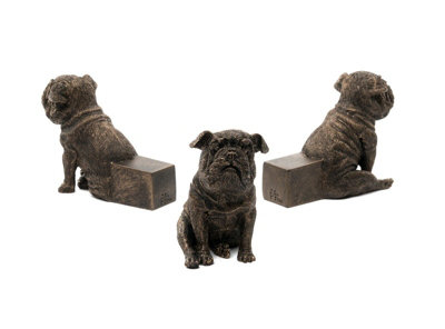 Jardinopia Sitting British Bulldog Plant Pot FeetSet Of 3L11 X W5 X H8.5 Cm from B&Q