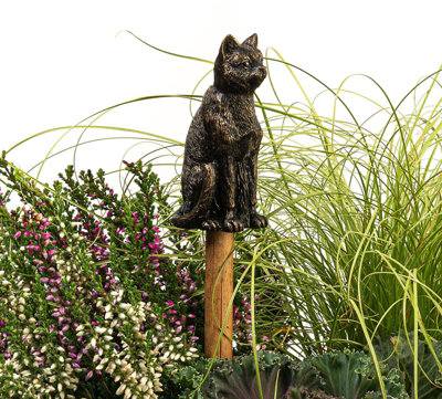Jardinopia Cat Cane Or Stake Topper Pot BuddyL4 X W3.5 X H8 Cm from B&Q