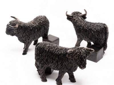 Jardinopia Highland Cow Plant Pot FeetSet Of 3L7.5 X W12 X H8 Cm from B&Q