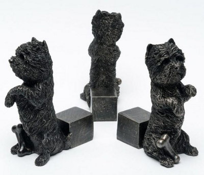 Jardinopia West Highland Terrier Plant Pot FeetSet Of 3 from B&Q