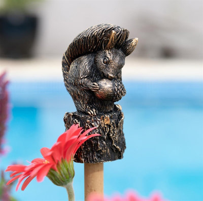 Jardinopia Beatrix Potter Squirrel Nutkin Cane Or Stake Topper (Ccbp0006)L3.5 X W3.5 X H8.5 Cm from B&Q