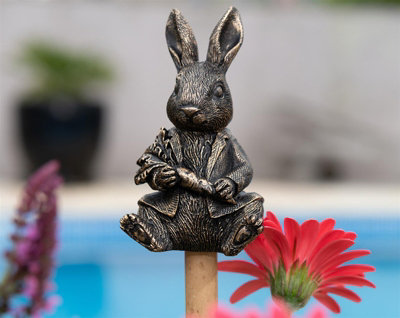 Jardinopia Beatrix Potter Peter Rabbit Cane Or Stake Topper (Ccbp0010)L5 X W4 X H8.5 Cm from B&Q