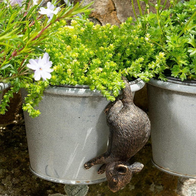 Jardinopia Pot Buddies Plant Pot Ornament- Mouse from B&Q