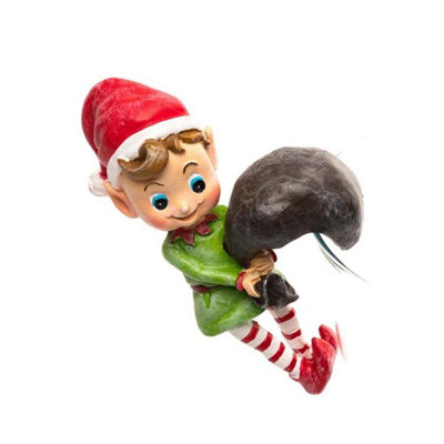 Jardinopia Christmas Pot Buddies Plant Pot OrnamentNaughty Elf from B&Q