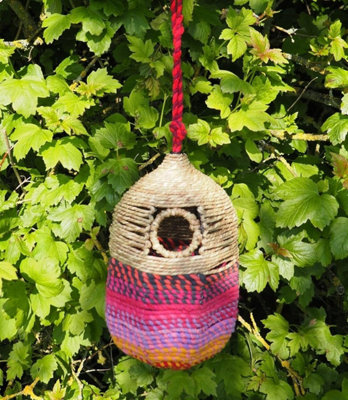 JardinopiaMunja & Sari Cyclinder Shaped Jute Bird Box Nester from B&Q