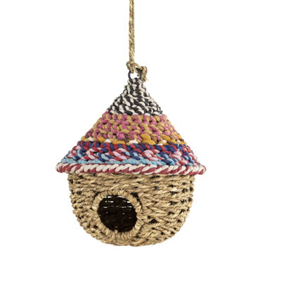 Jardinopia Munja & Sari Bird House Round With Roof from B&Q