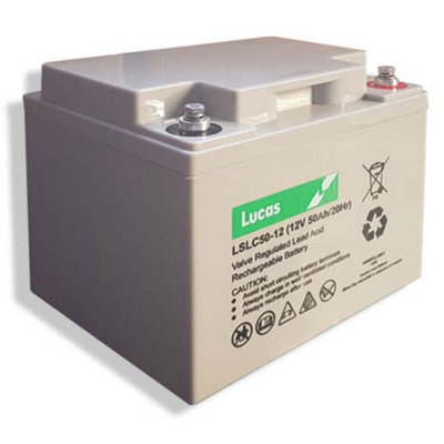 B&Q -  Lslc50-12 50Ah 12V Agm Vrla Battery(F8 M6)