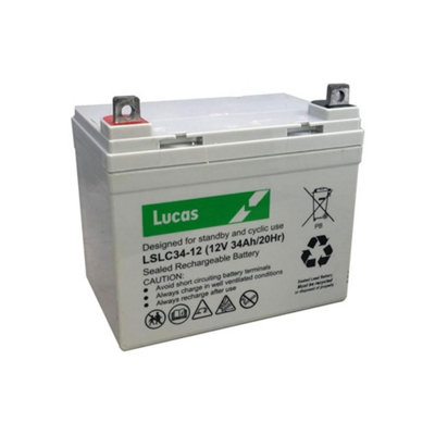 B&Q -  Lslc34-12 34Ah 12V Agm Vrla Battery(F11 M6)