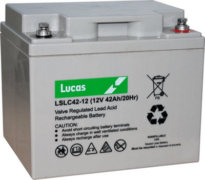 B&Q -  Lslc42-12 42Ah 12V Vrla Agm Battery(F8 M6)