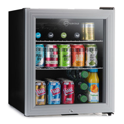 Subcold Super 50 Led Drinks FridgeSilver from B&Q