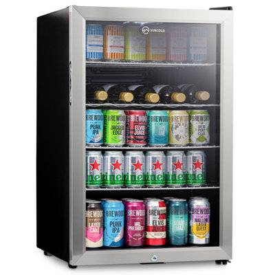 Subcold Super 115 Led Drinks FridgeStainless Steel from B&Q