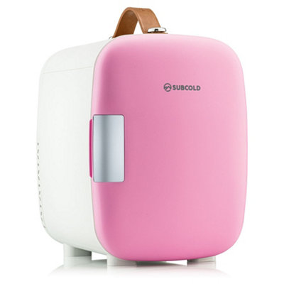 B&Q -  Pro 4L Mini Fridge Pink