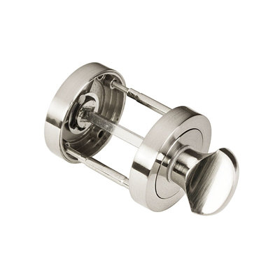 Z701 Satin Nickel Bathroom Egress Thumbturn Assembly With FixingsHandlestore from B&Q
