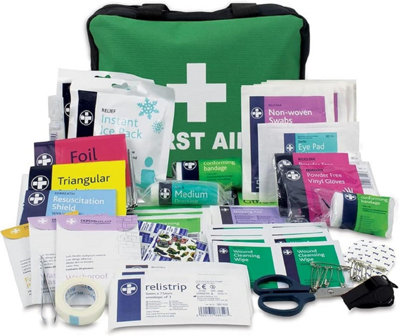 160 Piece First Aid Kit with Eyewash, Cold Packs & Blanket - Green Camping - Image 4